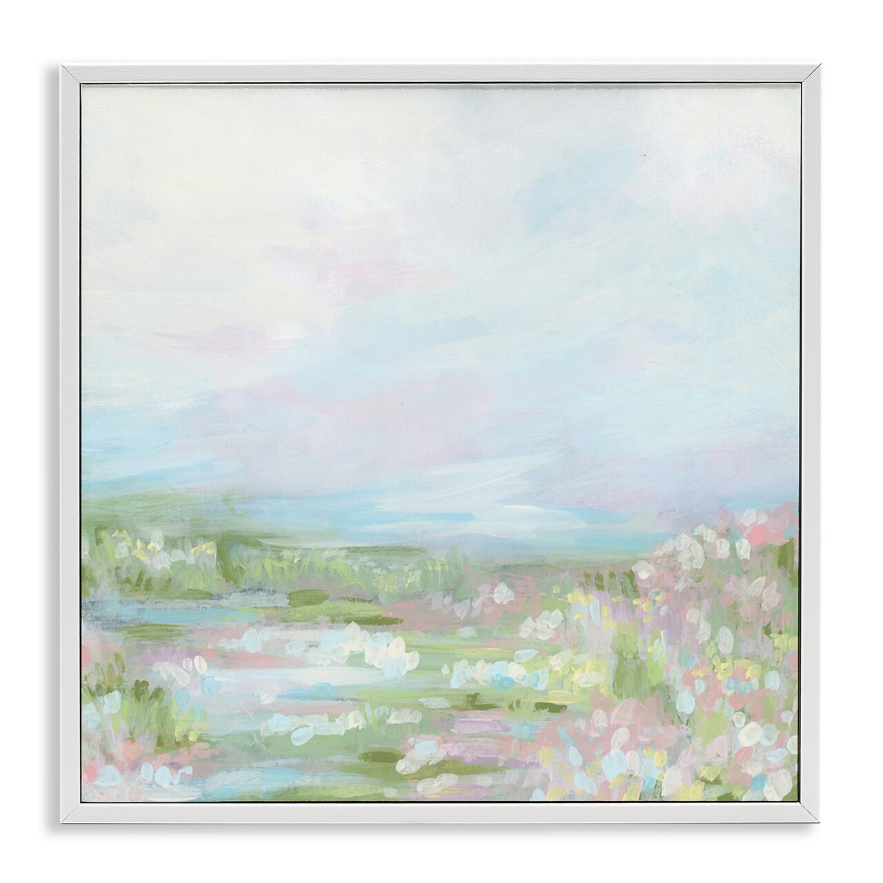 Stupell Industries Pastel Soft Landscape Framed Giclee Wall Art Design by June Erica Vess